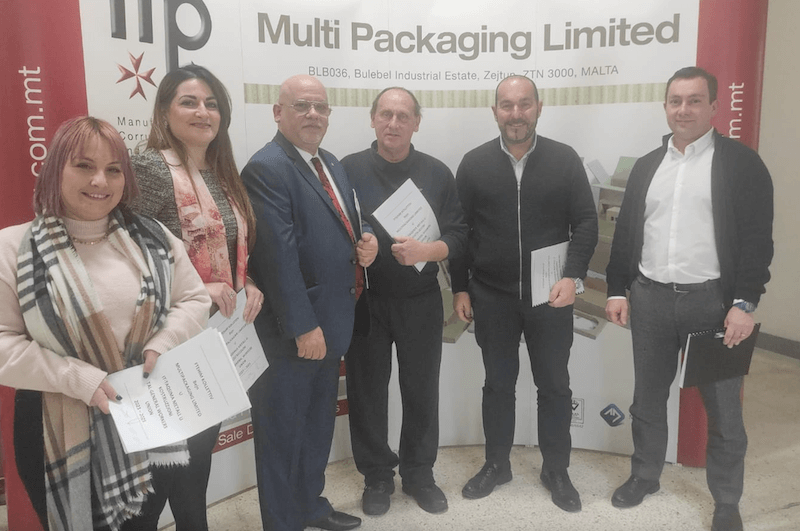 Il-GWU bi ftehim kollettiv għall-ħaddiema tal-Multi Packaging Ltd